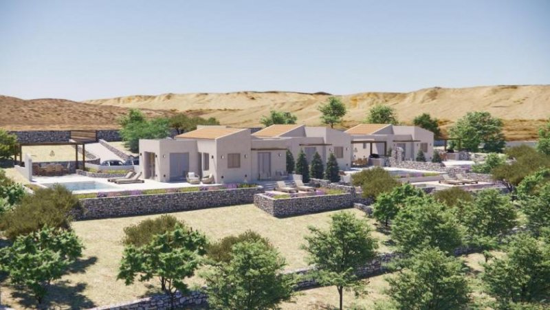 Erfi Kreta, Erfi - Projekt: Bungalow mit Swimmingpool und Meerblick im Olivenhain Haus kaufen